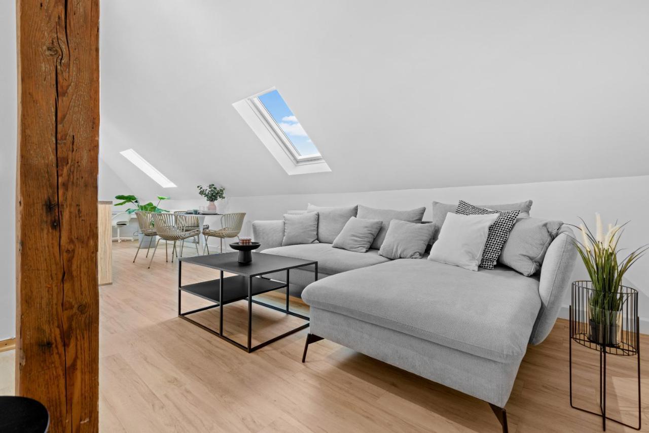 Stilvolle Wohnung: Private Dachterrasse - Zentral Augsburg Buitenkant foto