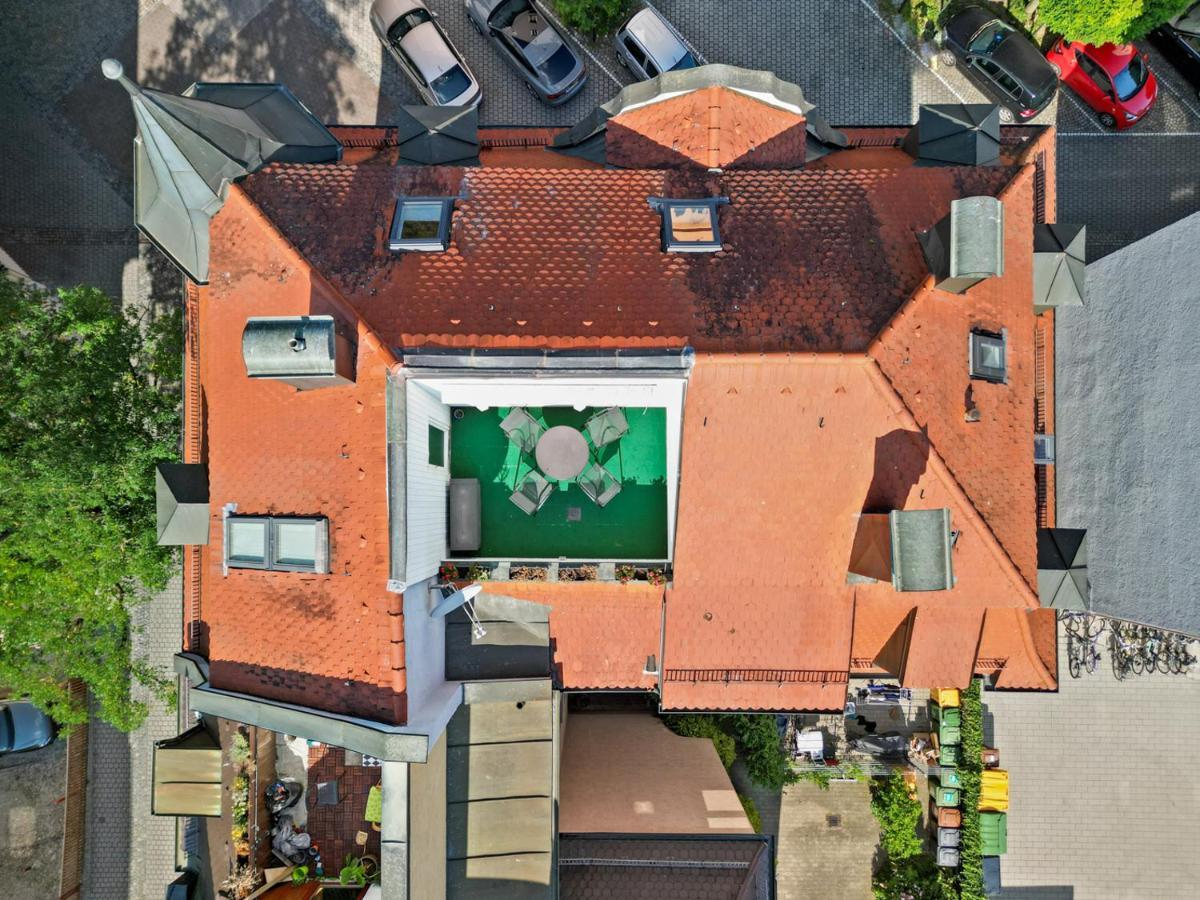 Stilvolle Wohnung: Private Dachterrasse - Zentral Augsburg Buitenkant foto